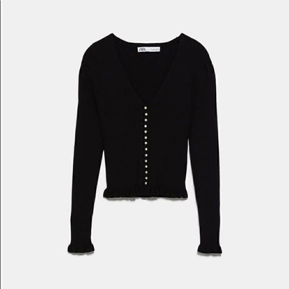 ZARA pearl button sweater - Picture 8 of 8